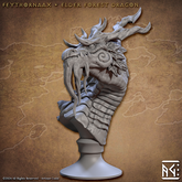 Elder Forest Dragon Bust 3D-printed model
